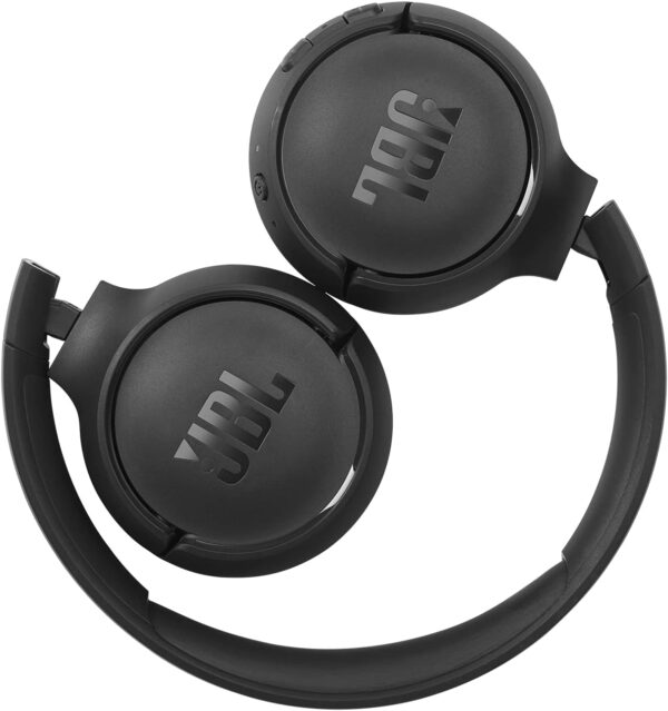 JBL Tune 510BT - Bluetooth headphones with up to 40 hours battery, microphone for call, foldable and comfortable, Android and iOs compatible (Black) - Image 2